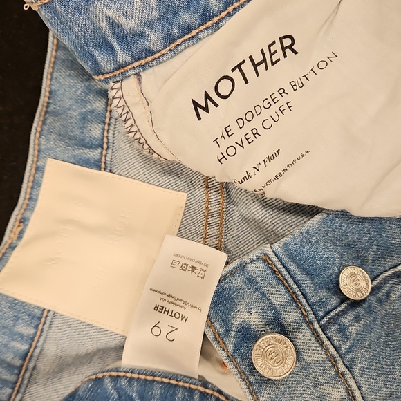 💕MOTHER SUPERIOR💕 The Dodger Button Hover Cuff Jeans ~ Funk N' Flair 29 NWOT - Picture 16 of 16